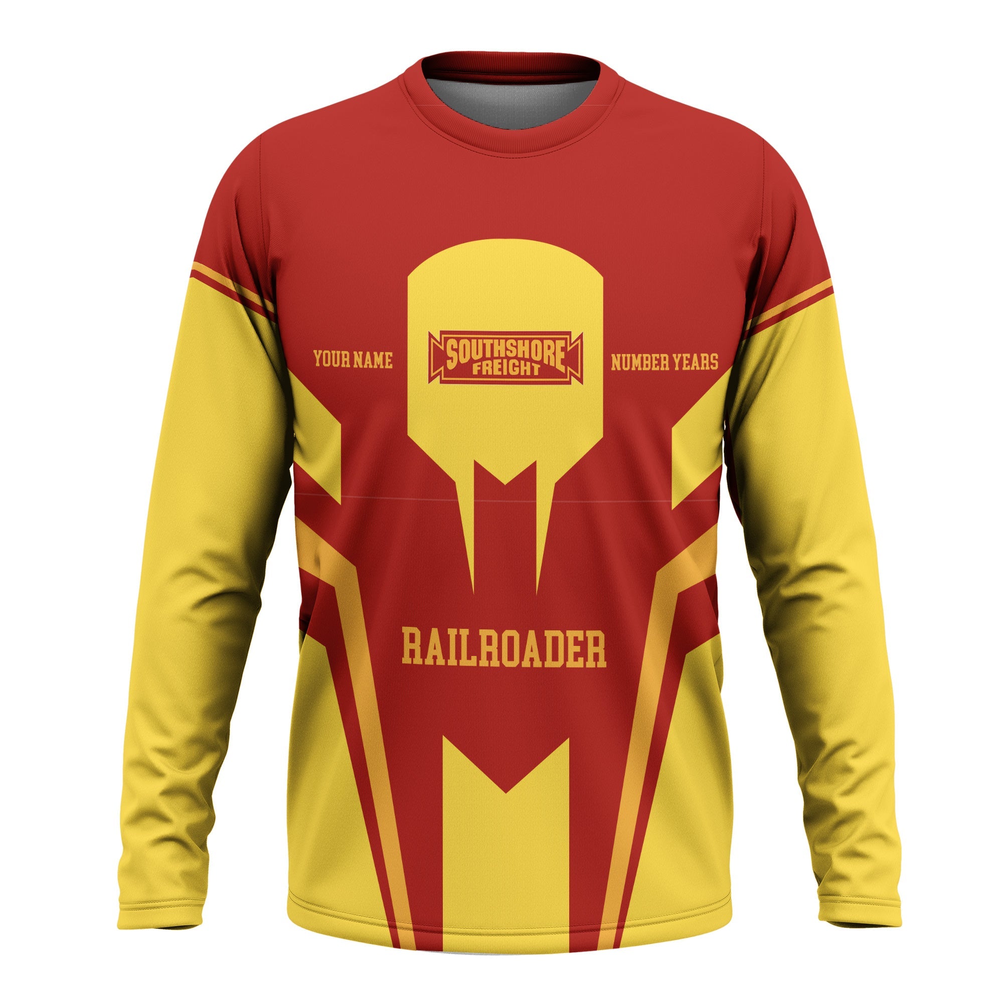 Railspirit Personalized Chicago South Shore and South Bend Railroad Long Sleeve Shirt Custom Year Railroader Shirt
