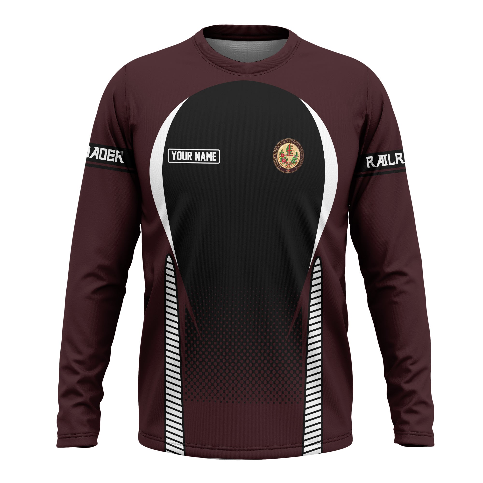 Railspirit Personalized London, Midland and Scottish Railway Long Sleeve Shirt Stress Is Caused By Not Having Enough Trains Shirt