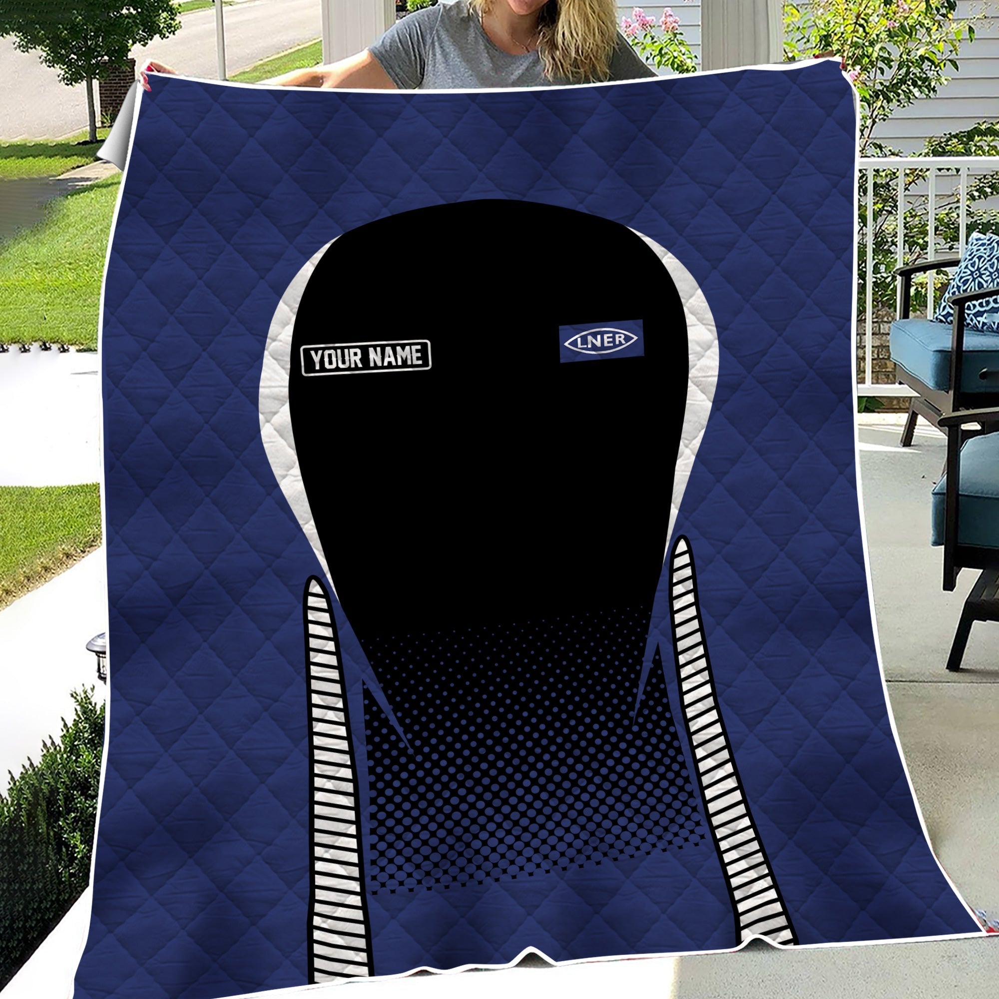 Railspirit Personalized London and North Eastern Railway Premium Quilts Train Premium Quilts Gift Idea For Train Lover