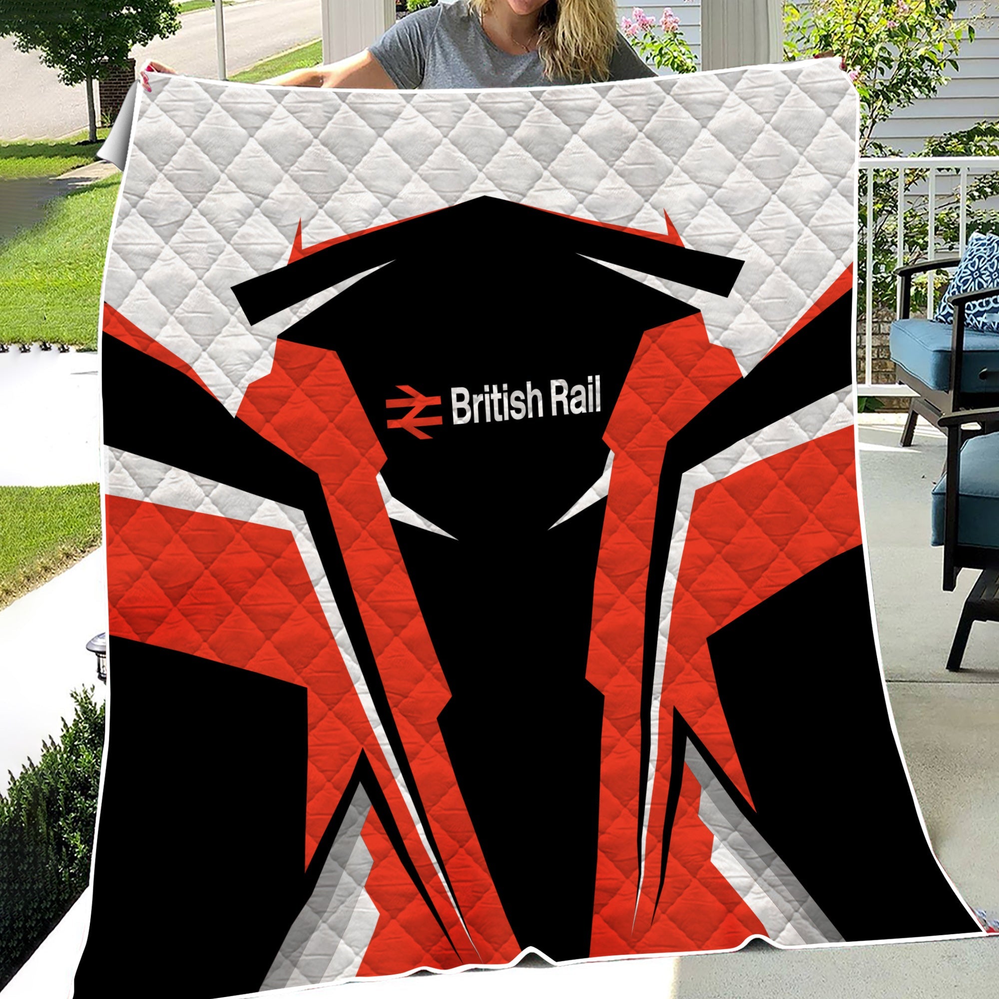 Railspirit Personalized Bristish Railway Premium Quilts Strong Line Train Premium Quilts Gift Idea For Train Lover