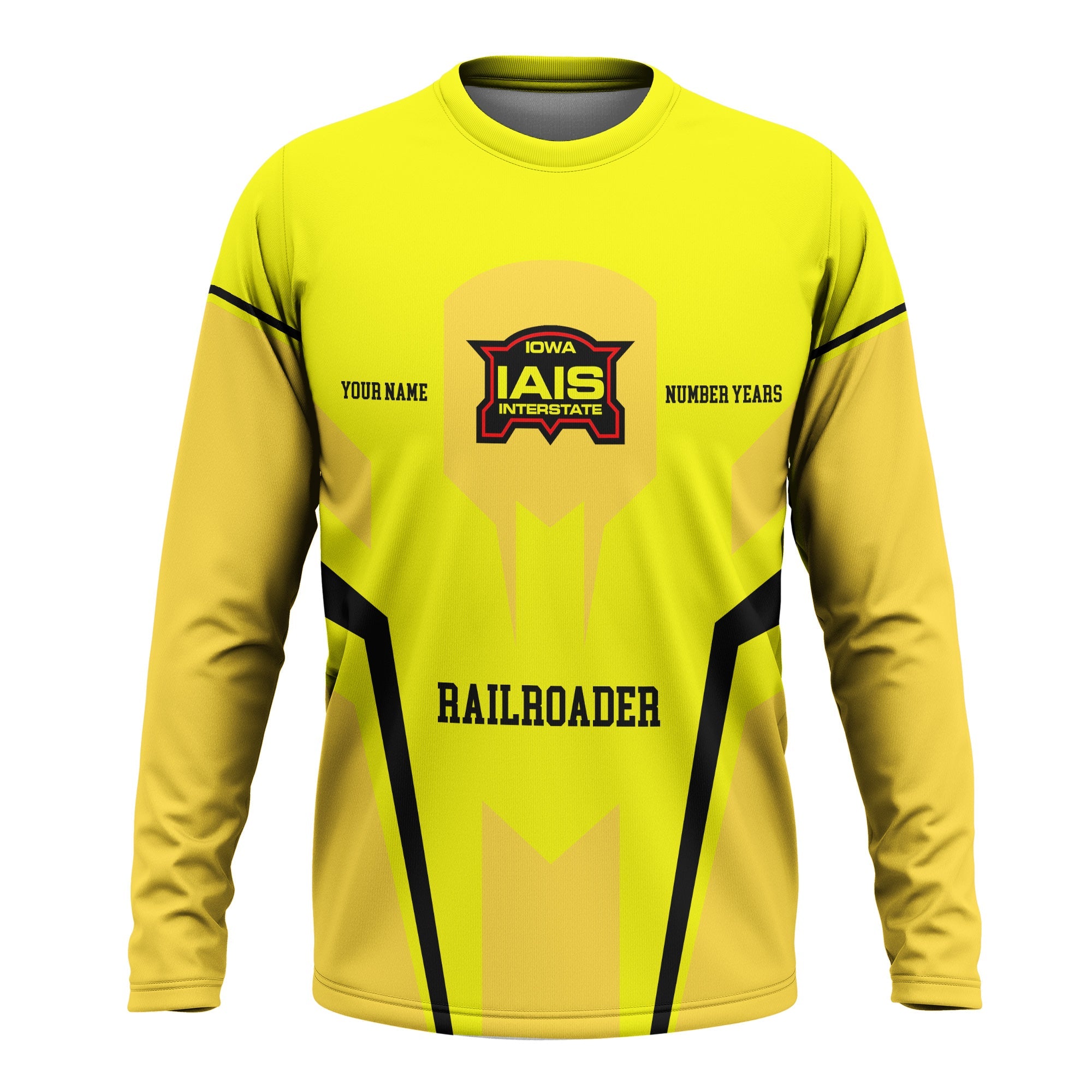 Railspirit Personalized Iowa Interstate Railroad Long Sleeve Shirt Custom Year Railroader IAIS Shirt Gift Idea For Train Lover