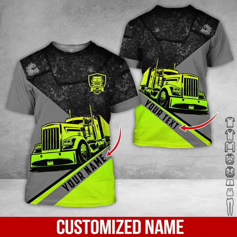 Customized Name Proud Truck Driver Uniform, Personalized Gear for Drivers