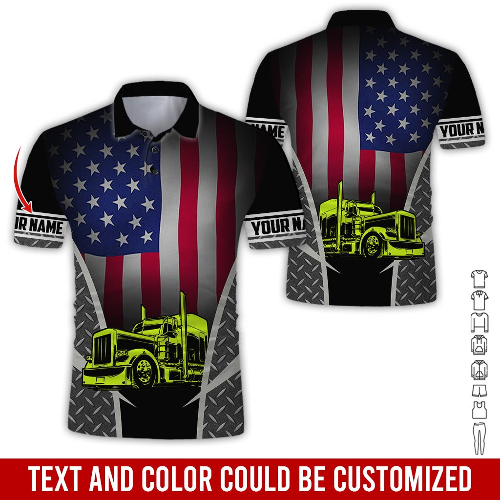 Custom Name Semi Truck Uniform Shirt, 3d Printed Design, Ideal Gift For Semi Truck Drivers