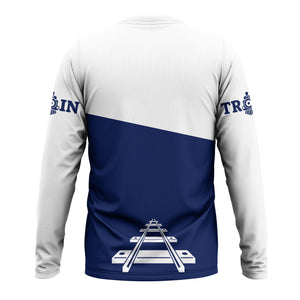 Railspirit Custom Name Baltimore and Ohio Railroad Long Sleeve Shirt One Track Mind B&O Printed Shirt