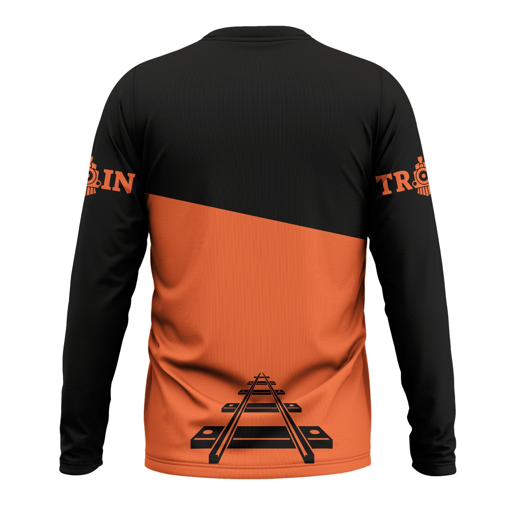 Railspirit Custom Name Illinois Central Railroad Long Sleeve Shirt One Track Mind Printed Shirt