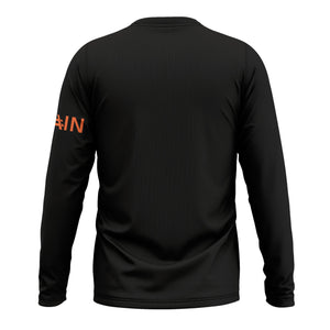 Railspirit Custom Name Illinois Central Railroad Long Sleeve Shirt Railroad Crossing Sign Printed Train Shirt