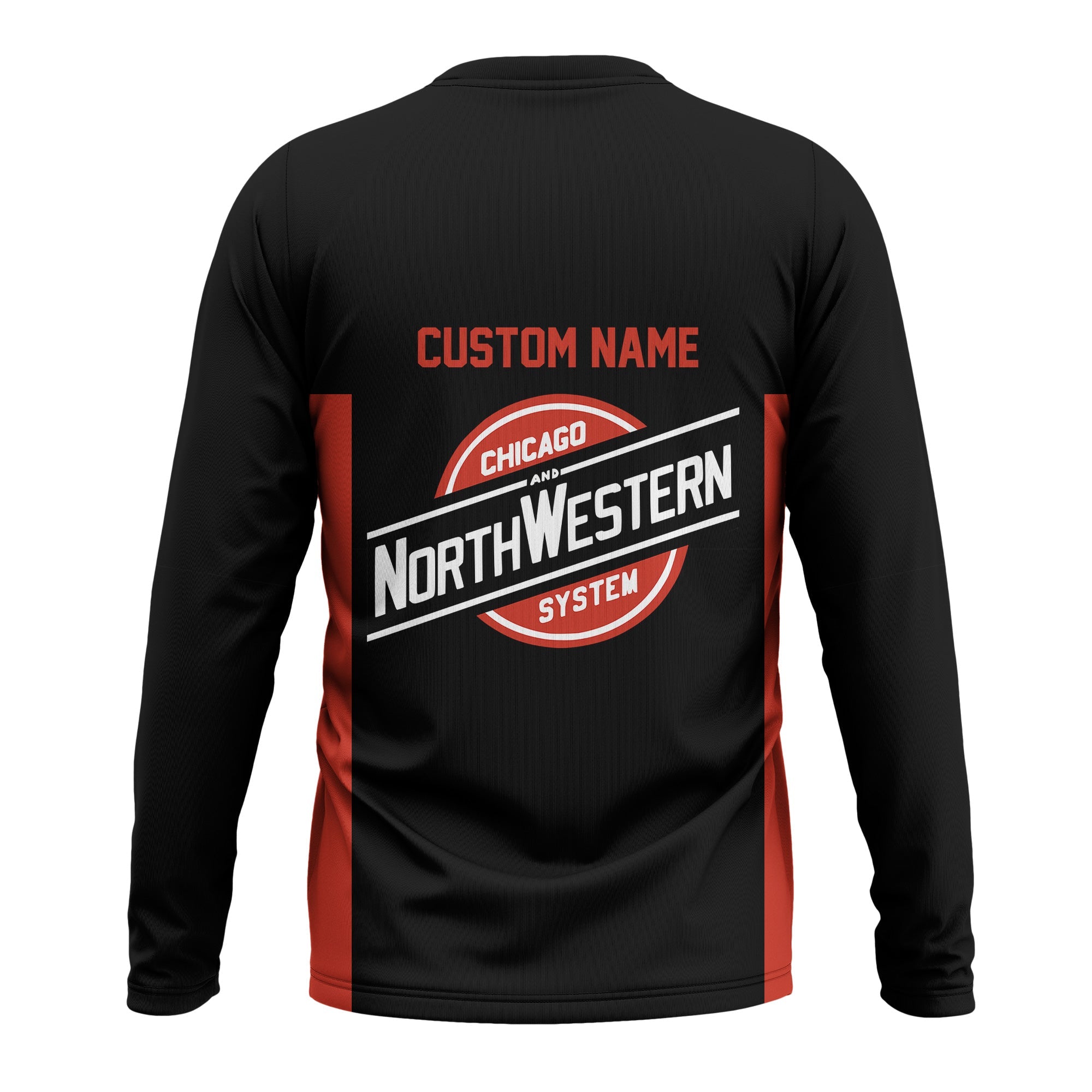 Railspirit Custom Name Chicago and North Western Railway Long Sleeve Shirt Yes I Need All Those Train Printed Shirt