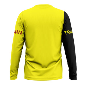 Railspirit Custom Name Denver and Rio Grande Western Railroad Long Sleeve Shirt Railroad Crossing Sign Printed Train Shirt