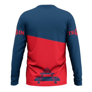 Railspirit Custom Name Wabash Railroad Long Sleeve Shirt One Track Mind Printed Shirt