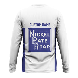 Railspirit Custom Name New York, Chicago and St. Louis Railroad Long Sleeve Shirt Yes I Need All Those Train Nickel Plate Road Printed Shirt