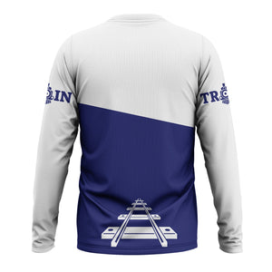 Railspirit Custom Name B&O Great States Railroad Long Sleeve Shirt One Track Mind Printed Shirt
