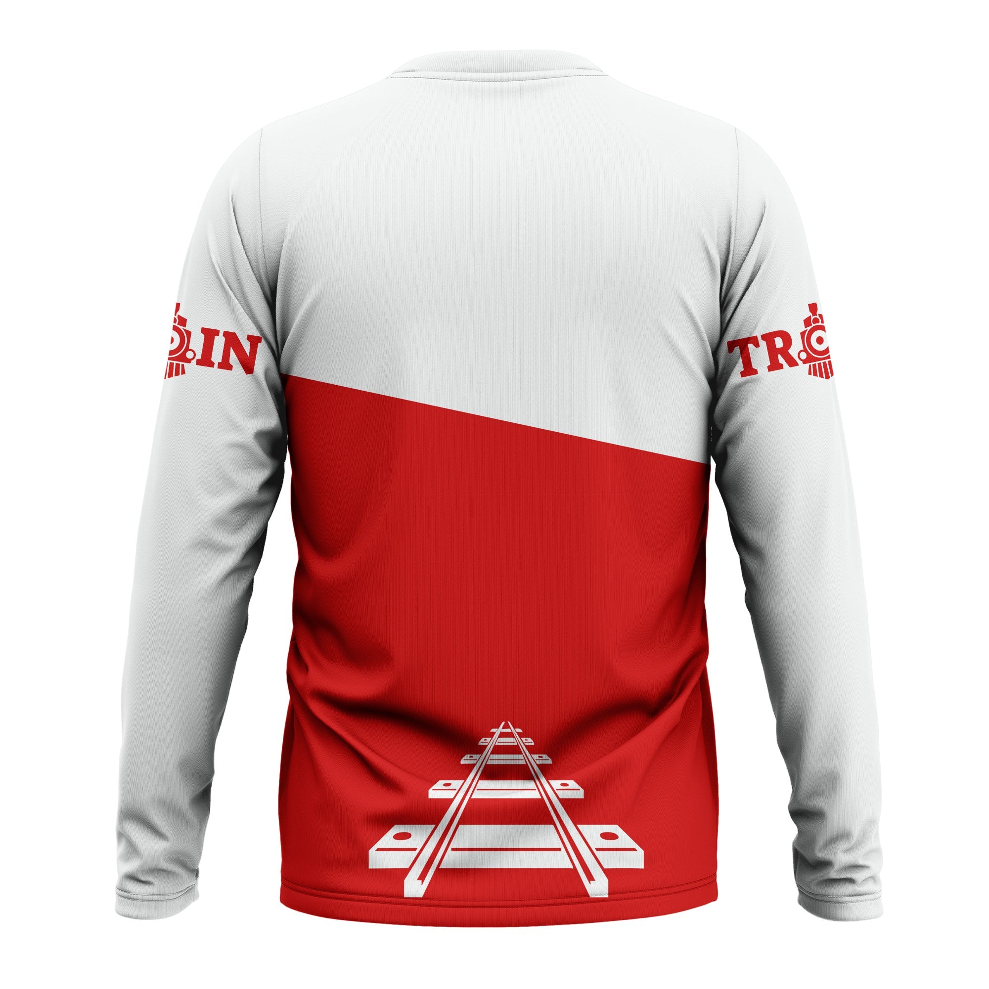 Railspirit Custom Name The Chief Santa Fe Railroad Long Sleeve Shirt One Track Mind Printed Shirt