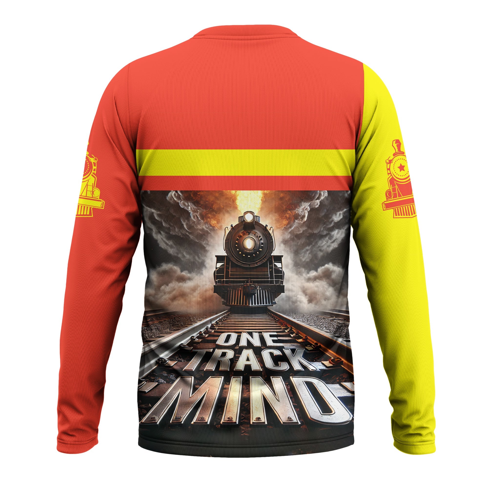 Railspirit Personalized Strasburg Railroad Long Sleeve Shirt One Track Mind Train Printed Shirt