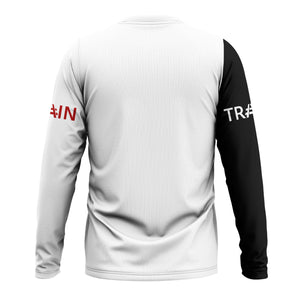 Railspirit Custom Name Monon Railroad Long Sleeve Shirt Railroad Crossing Sign Printed Train Shirt