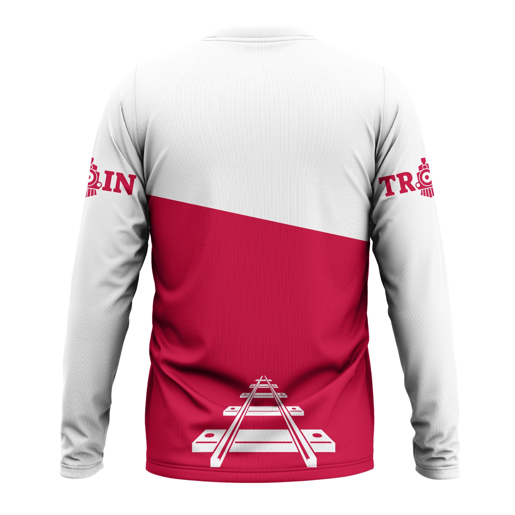 Railspirit Custom Name Canadian Pacific Railroad Long Sleeve Shirt One Track Mind Printed Shirt