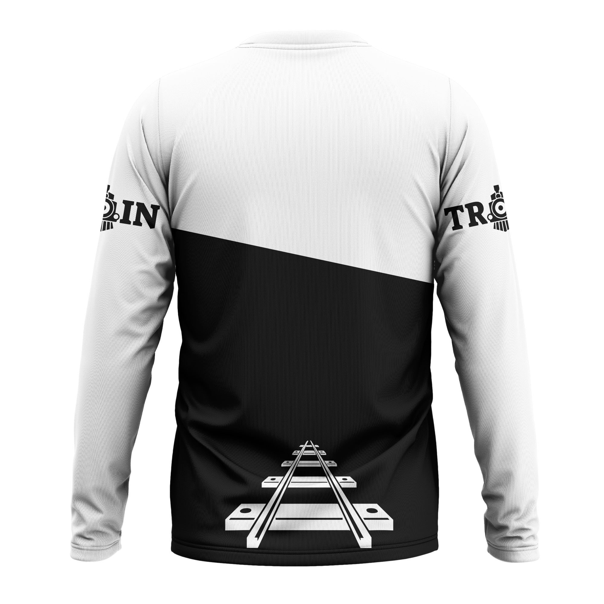 Railspirit Custom Name Norfolk and Western Railway Long Sleeve Shirt One Track Mind N&W Printed Shirt