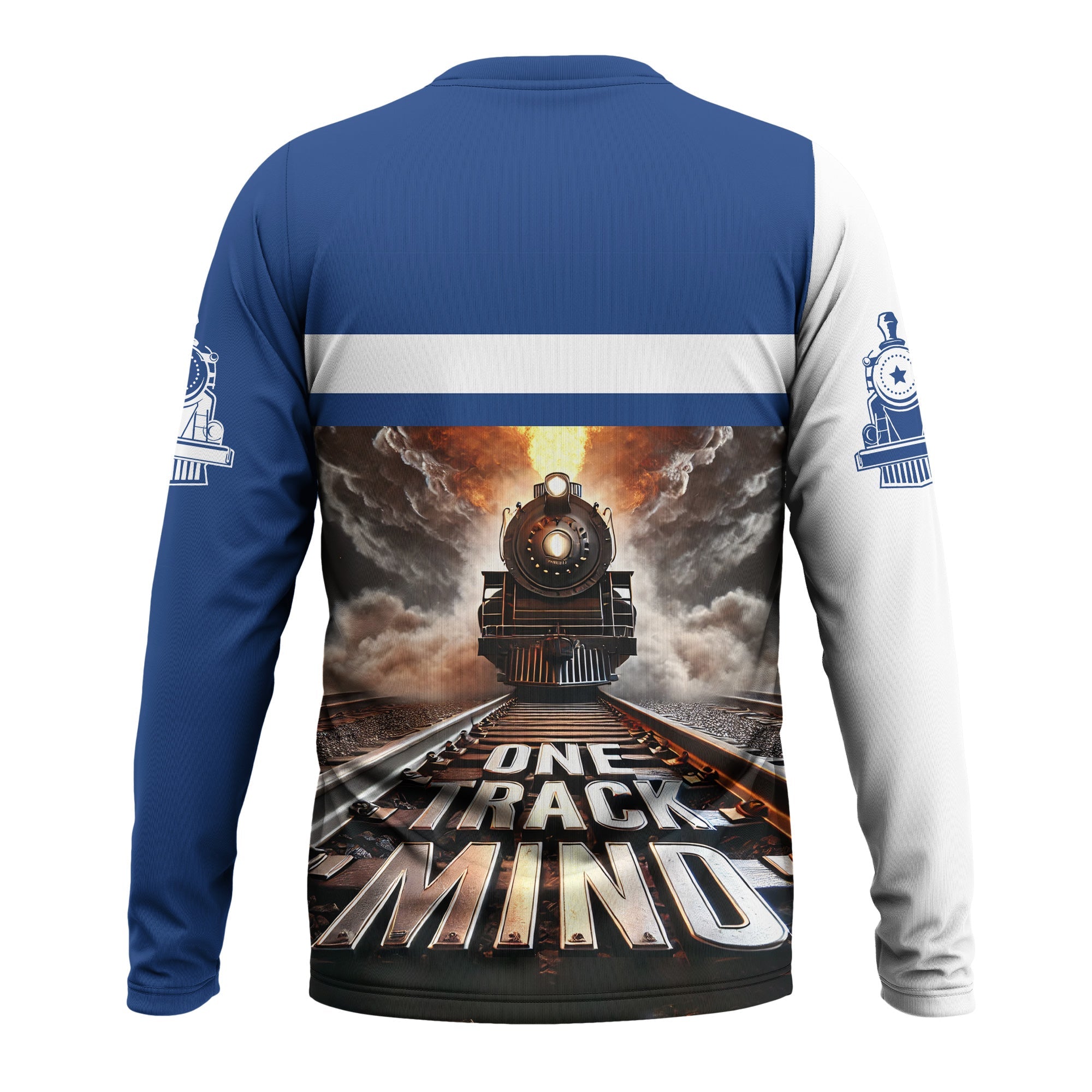 Railspirit Personalized Duluth, Winnipeg and Pacific Railway Long Sleeve Shirt One Track Mind Train Printed Shirt