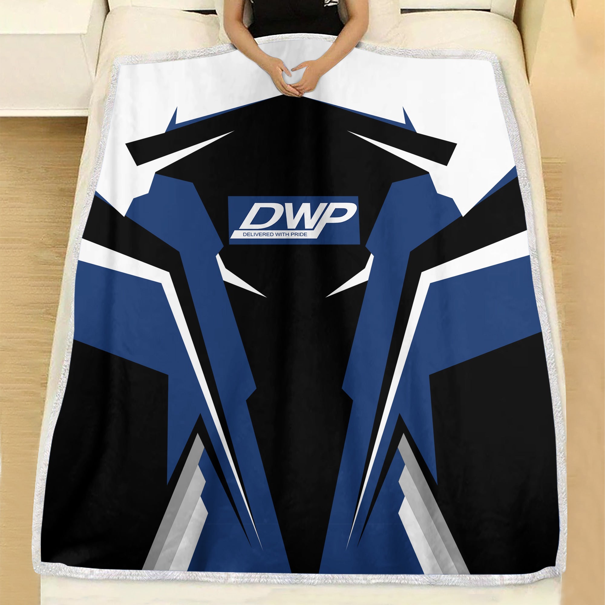 Railspirit Personalized Duluth, Winnipeg and Pacific Railway Blanket Strong Line Train Blanket Gift Idea For Train Lover