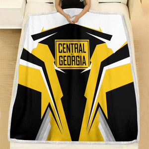 Railspirit Personalized Central of Georgia Railway Blanket Strong Line Train Blanket Gift Idea For Train Lover