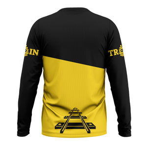 Railspirit Custom Name Central of Georgia Railway Long Sleeve Shirt One Track Mind Printed Shirt