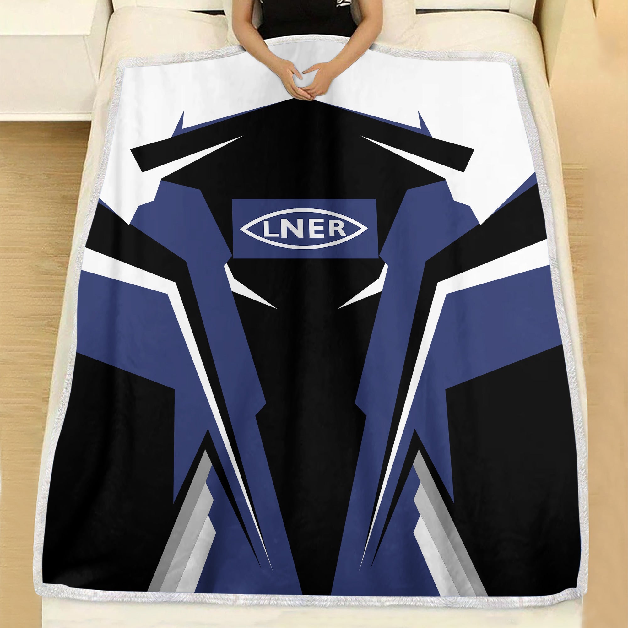 Railspirit Personalized London and North Eastern Railway Blanket Strong Line Train Blanket Gift Idea For Train Lover