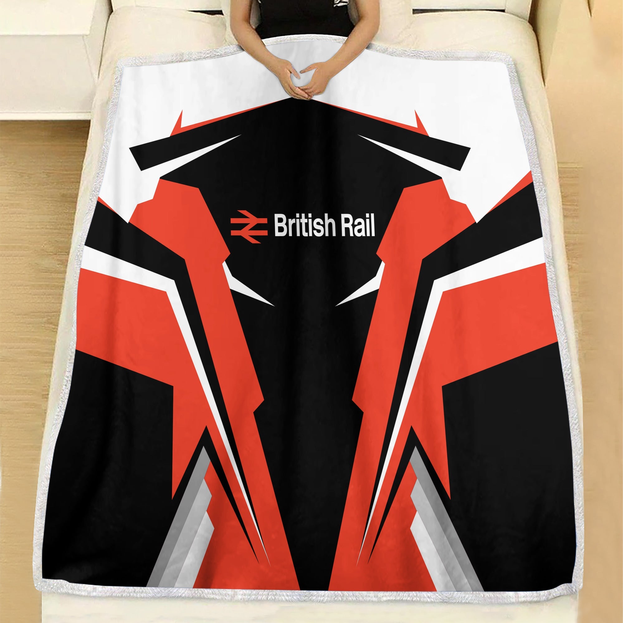 Railspirit Personalized Bristish Railway Blanket Strong Line Train Blanket Gift Idea For Train Lover