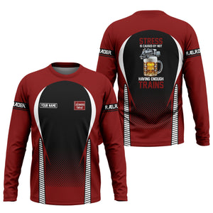 Railspirit Personalized Delaware, Lackawanna and Western Railroad Long Sleeve Shirt DL&W Train Long Sleeve Shirt Gift Idea For Train Lover