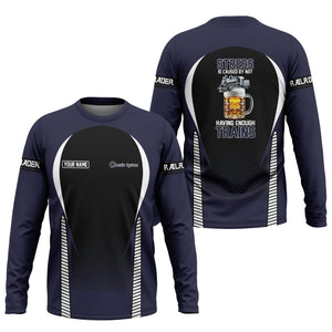 Railspirit Personalized Chessie System Railroad Long Sleeve Shirt Train Long Sleeve Shirt Gift Idea For Train Lover