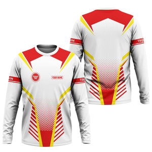 Railspirit Personalized Missouri Pacific Railroad Long Sleeve Shirt Unisex Train Shirt All Over Print