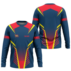 Railspirit Personalized Wabash Railroad Long Sleeve Shirt Unisex Train Shirt All Over Print