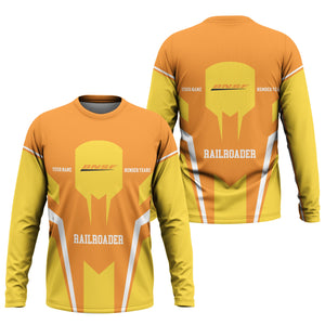 Railspirit Personalized BNSF Railway Long Sleeve Shirt Custom Year Railroader Shirt Gift Idea For Train Lover
