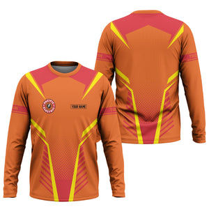 Railspirit Personalized Pacific Electric Railroad Long Sleeve Shirt Unisex Train Shirt All Over Print