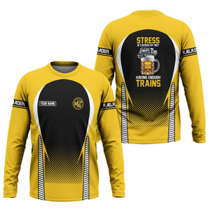 Railspirit Personalized Richmond, Fredericksburg And Potomac Railroad Long Sleeve Shirt Train Long Sleeve Shirt Gift Idea For Train Lover