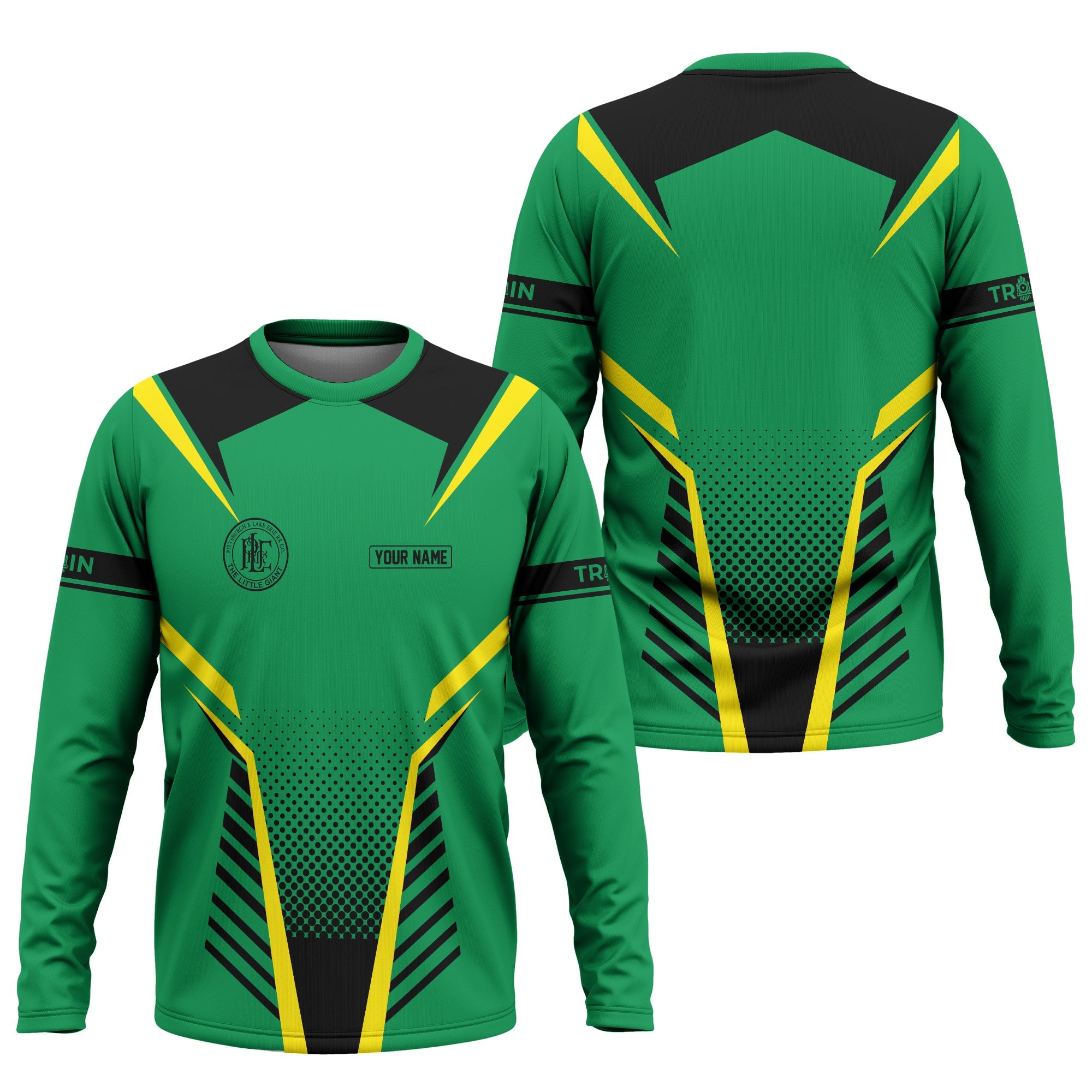 Railspirit Personalized Pittsburgh And Lake Erie Railroad Long Sleeve Shirt Unisex Train Shirt All Over Print