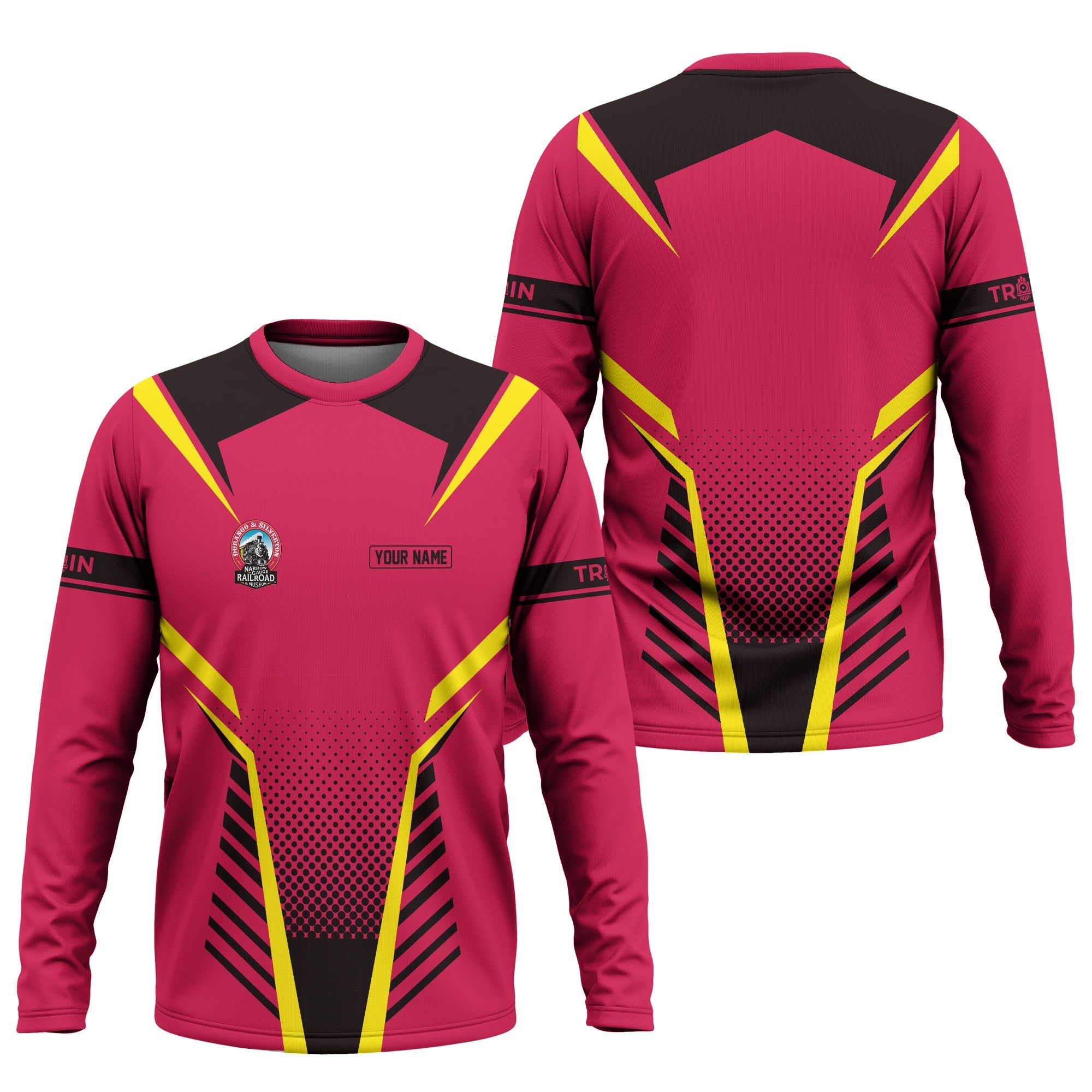 Railspirit Personalized Durango And Silverton Narrow Gauge Railroad Long Sleeve Shirt Unisex Train Shirt All Over Print