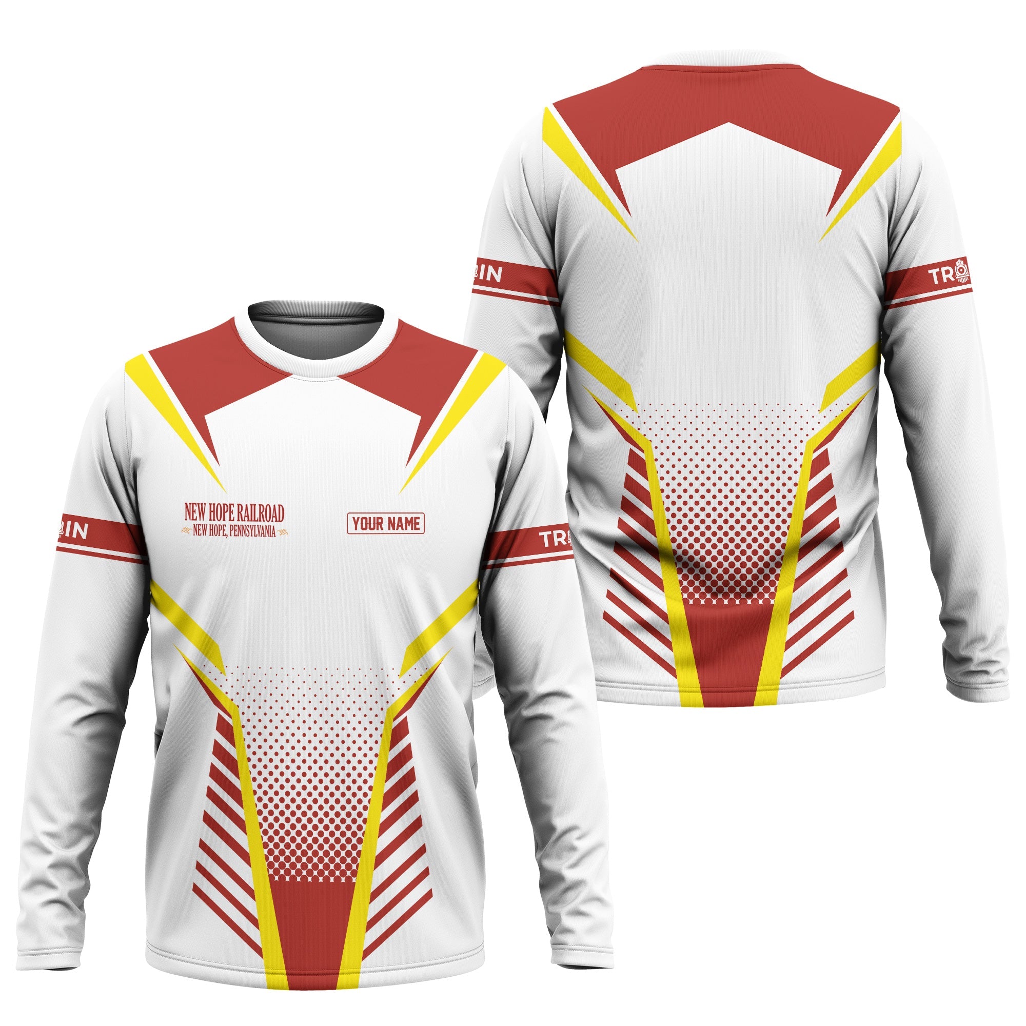 Railspirit Personalized New Hope Railroad Long Sleeve Shirt Unisex Train Shirt All Over Print