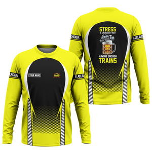 Railspirit Personalized Iowa Interstate Railroad Long Sleeve Shirt IAIS Train Long Sleeve Shirt Gift Idea For Train Lover