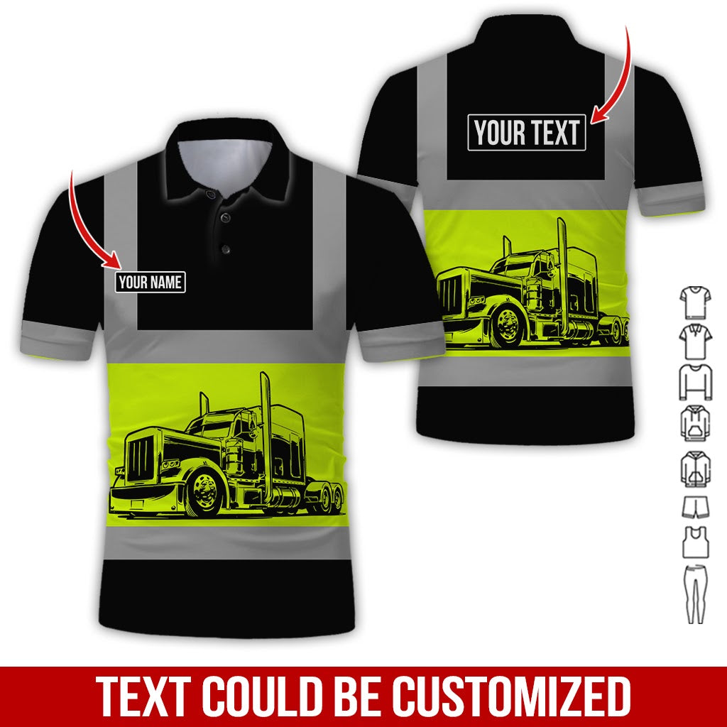 Customized Name Semi Truck Uniform Clothes, Personalized Truck Driver Apparel