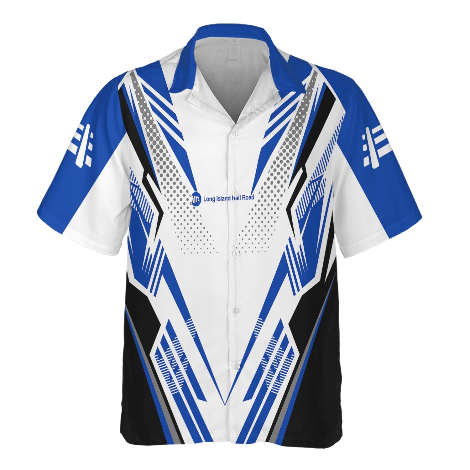 Railspirit Personalized Long Island Railroad Hawaiian Shirt Railroad Tribute Design Train Shirt for Train Lovers