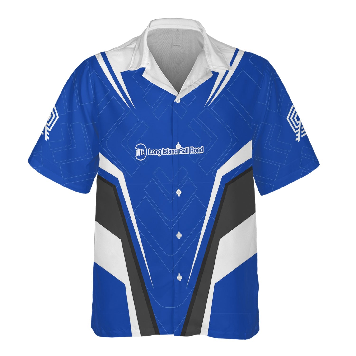 Railspirit Personalized Long Island Railroad Hawaiian Shirt Railway Inspired Apparel Train Shirt For Train Lovers