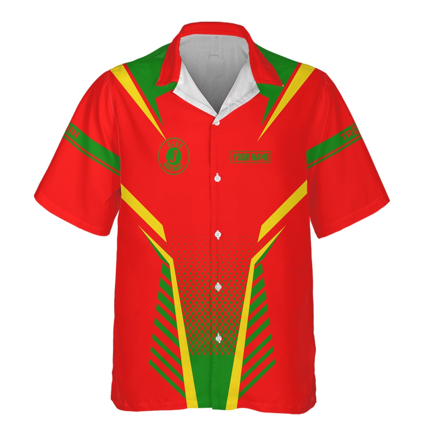 Railspirit Personalized Elgin Joliet And Eastern Railroad Hawaiian Shirt Unisex Train Shirt All Over Print