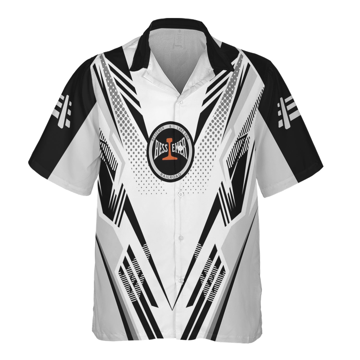 Railspirit Personalized Bessemer And Lake Erie Railroad Hawaiian Shirt Railroad Tribute Design Train Shirt for Train Lovers