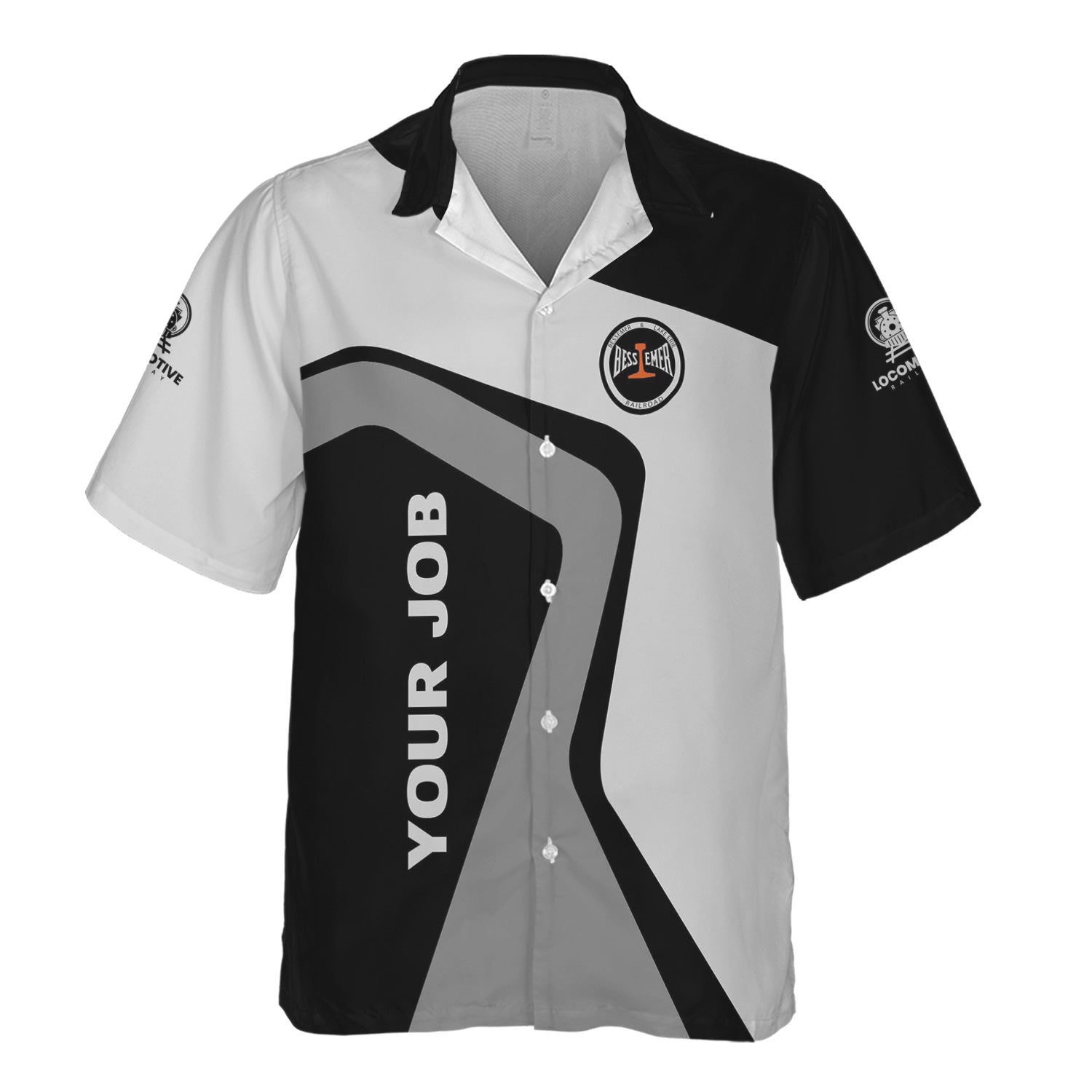 Railspirit Personalized Bessemer And Lake Erie Railroad Hawaiian Shirt Unique Design with Custom Job Position Train Shirt