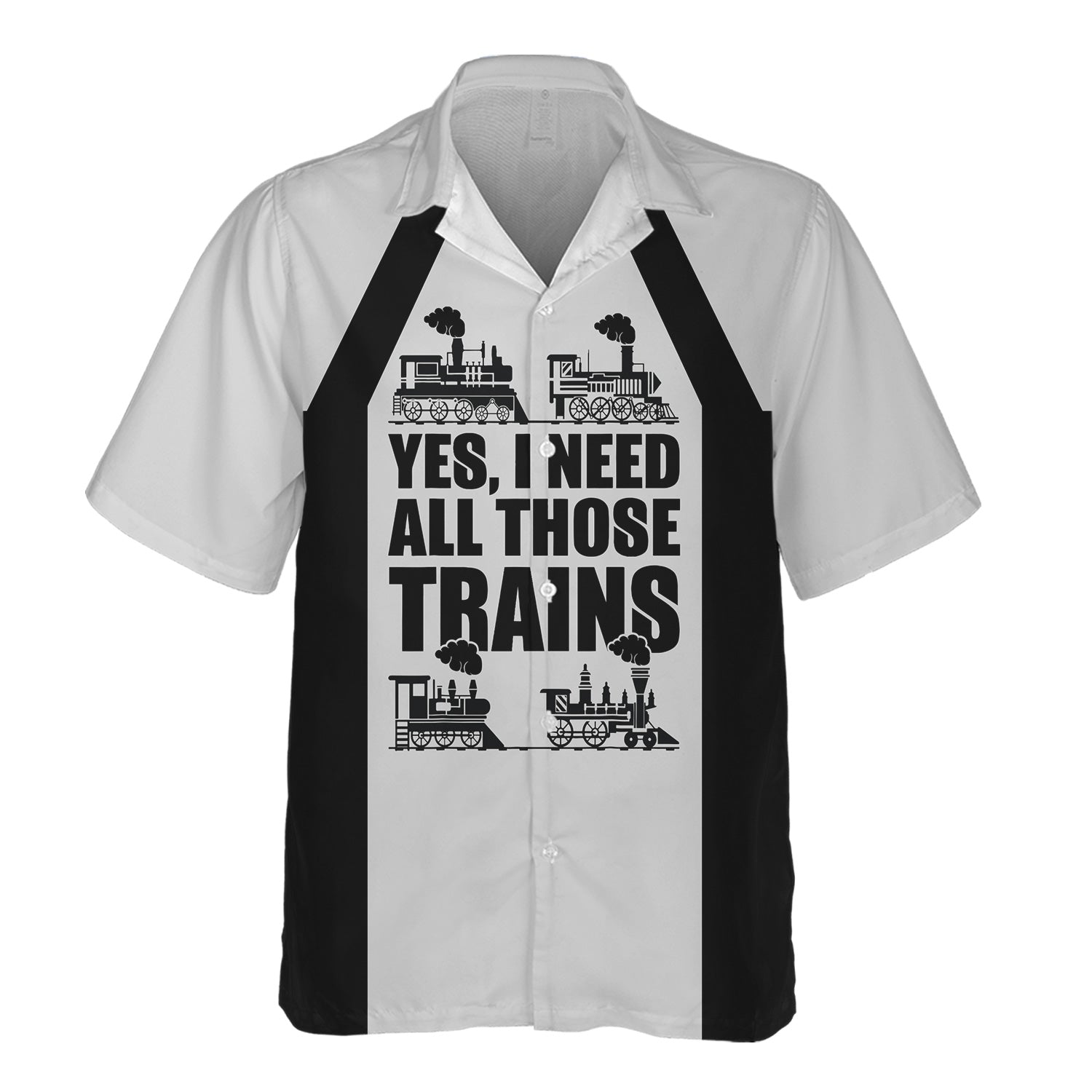 Railspirit Custom Name Bessemer And Lake Erie Railroad Hawaiian Shirt Yes I Need All Those Train Printed Shirt