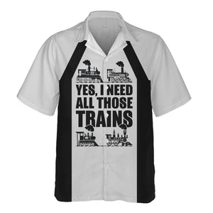 Railspirit Custom Name Bessemer And Lake Erie Railroad Hawaiian Shirt Yes I Need All Those Train Printed Shirt