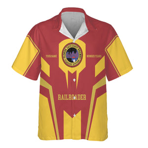 Railspirit Personalized Florida East Coast Railway Hawaiian Shirt Custom Year Railroader Shirt Gift Idea For Train Lover