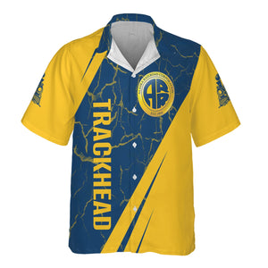 Railspirit Personalized Alaska Railroad Hawaiian Shirt Crackle Texture Style Shirt For Trackhead