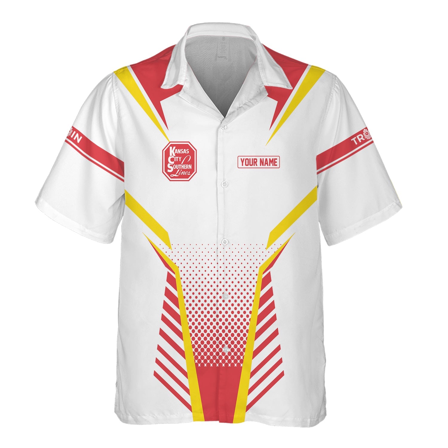 Railspirit Personalized Kansas City Southern Hawaiian Shirt Unisex Train Shirt All Over Print