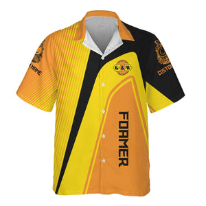 Railspirit Personalized Genesee & Wyoming Inc. Railroad Hawaiian Shirt Vibrant Striking Style Shirt For Rail Enthusiasts