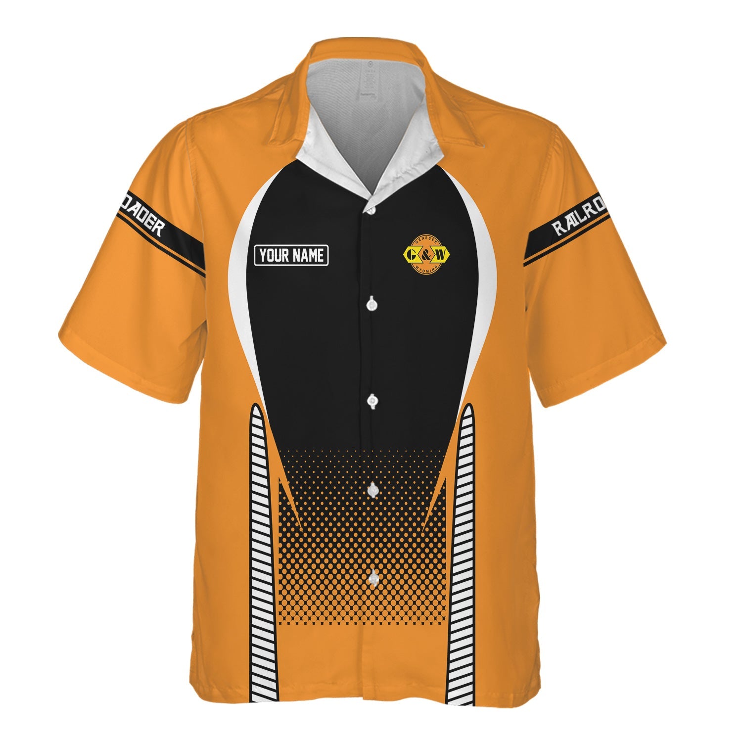 Railspirit  Personalized  Genesee & Wyoming Inc. Railroad Hawaiian Shirt  Stress Is Caused By Not Having Enough Trains  Shirt All Over Print